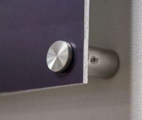 Accroche plaque pro entretoise inox