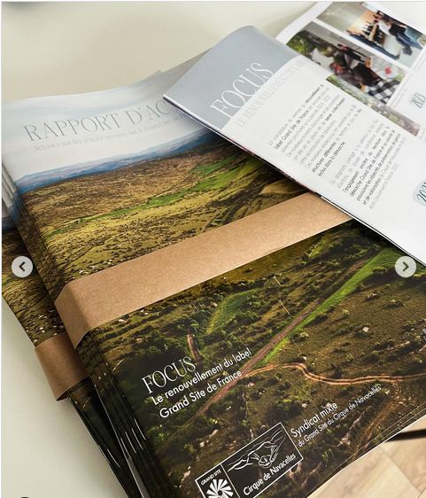 Impression brochure pour syndicat Cévennes imprimerie Ganges