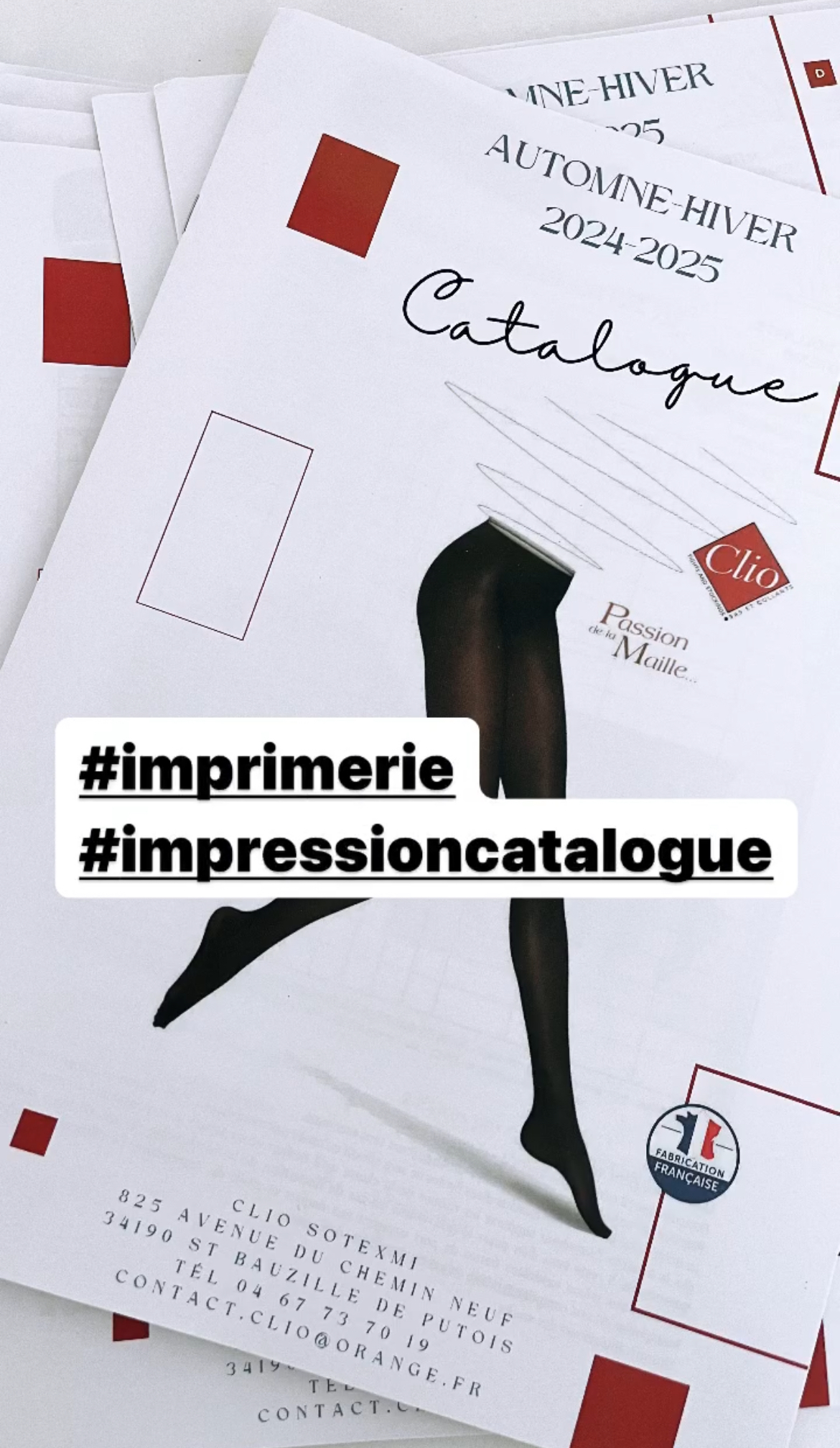 Brochure agrafée