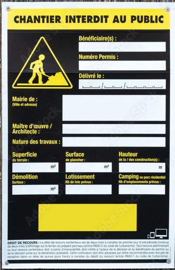 panneau de chantier personnalisé communication Gard