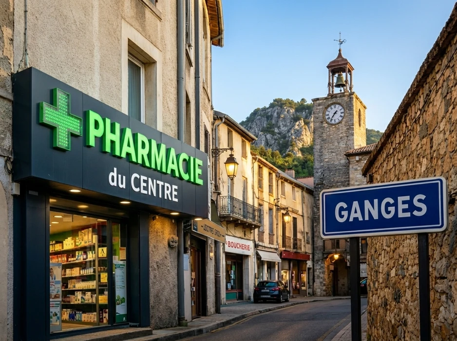 Façade extérieure d'établissement hôtelier avec enseigne lumineuse trois étoiles montée sur mur sombre