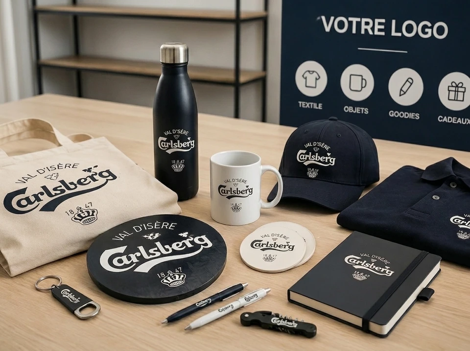 Polo noir professionnel présenté en vue avant et arrière sur fond blanc neutre