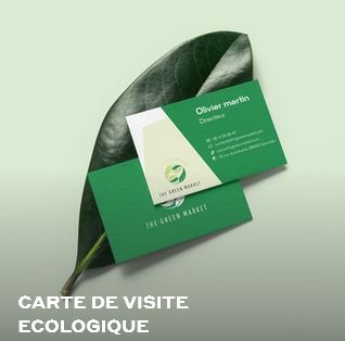 Carte de visite écologique imprimerie verte