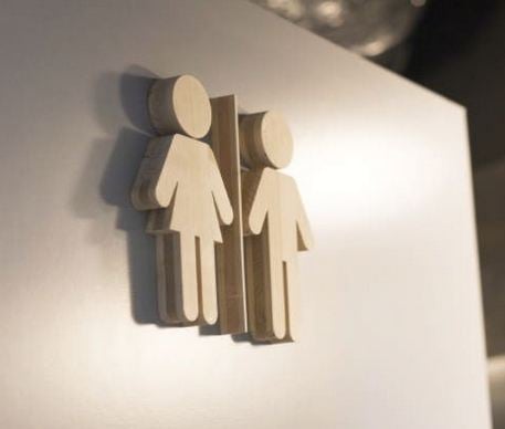 Signalétique de porte 3D pour wc découpe numérique pour signalétique Ales