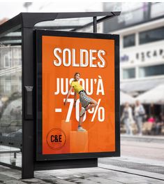 Impression d'affiche grands format pour SOLDES magasin ganges